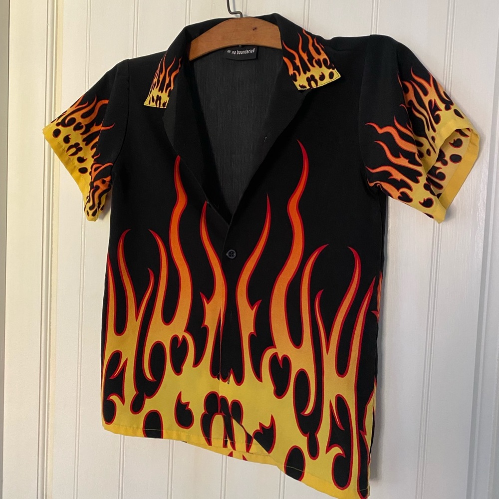 Vintage Late-1990s No Boundaries Guy Fieri Button Up
